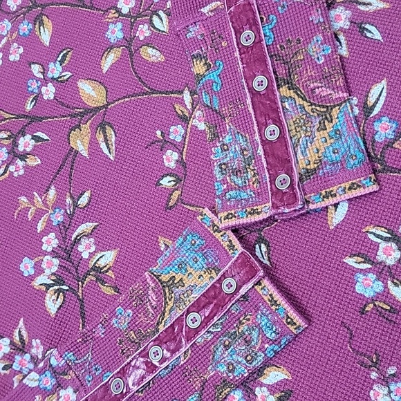 New Sundance Willowherb Thermal Knit Tee in Raspberry - Picture 10 of 14